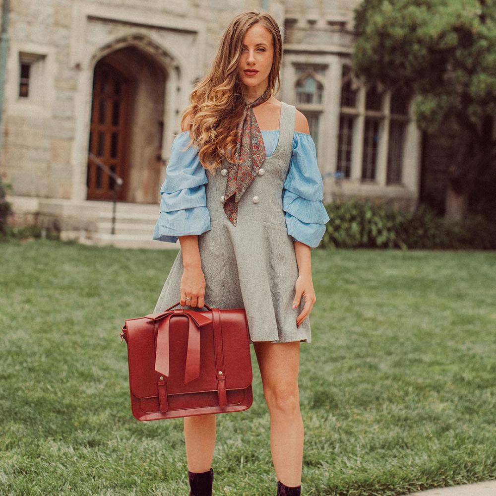 Knot | Sac Retro Twist v modrobroskvové barvě