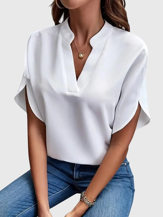 Beatrix™ | Měkká a Elegantní Halenka s V- výstřihem